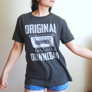Retro vintage Cassette Fun Graphic tee Tshirt